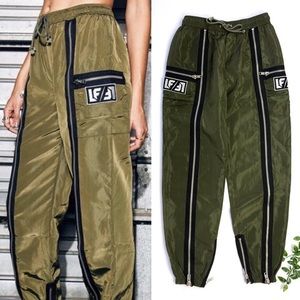 LF Windbreaker Vertical Zipper Track Pants